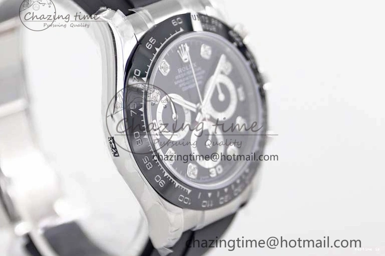 1218 Breathable Daytona 116519 SS TWF 1:1 Best Edition 904L Steel Black Diamonds Dial on Oysterflex Strap A 2413